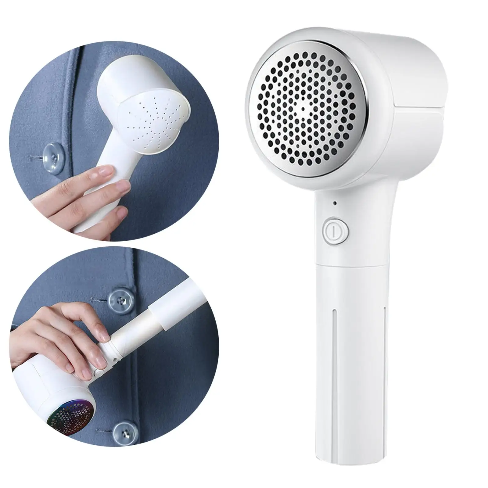Portable Fabric Shaver 3-Leaf Blades Removal Lint Shaver for Synthetic Fibers Bedding
