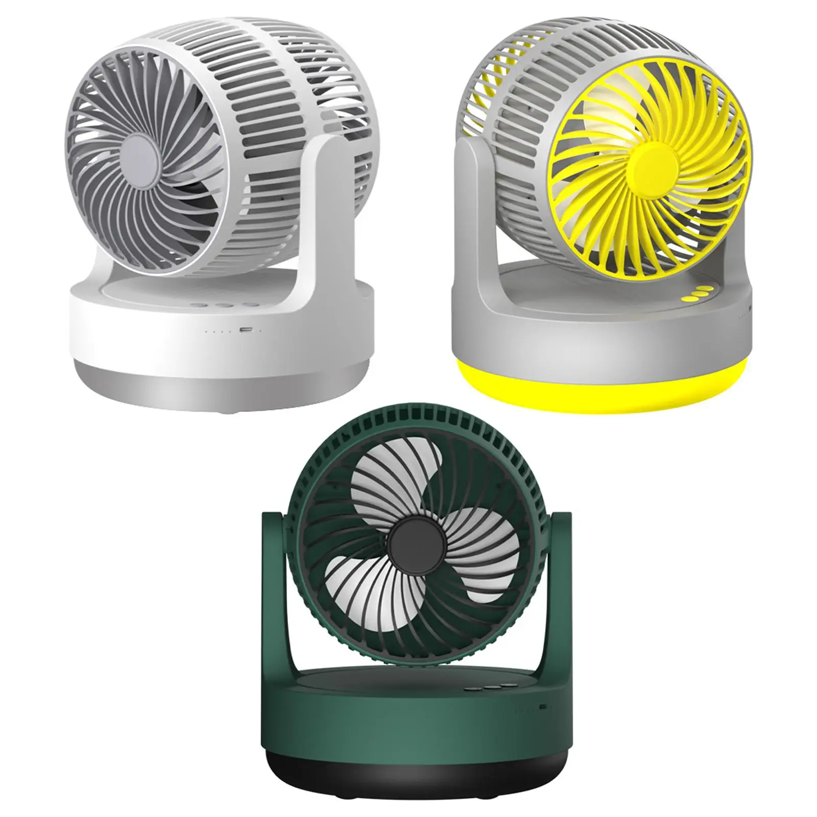 Air Circulator Fan 4 Speeds Adjustable 360 Degree Rotation Desk Cooling Fan for Office