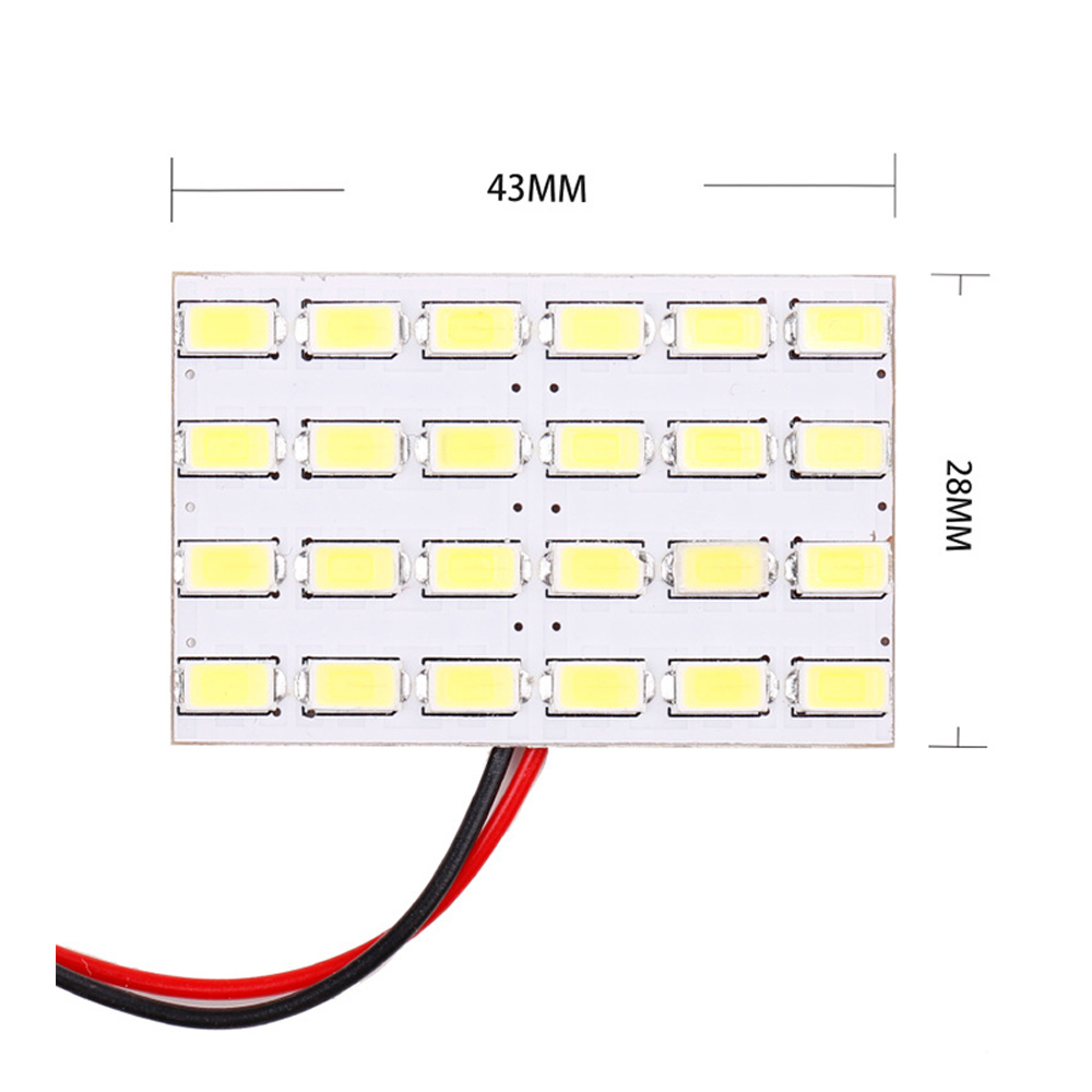 Светодиодная плата 3 Вт, 24 светодиода, 12 В, для интерьера автомобиля,  лампа для чтения, сверхяркая, энергосберегающая, 5730 | AliExpress