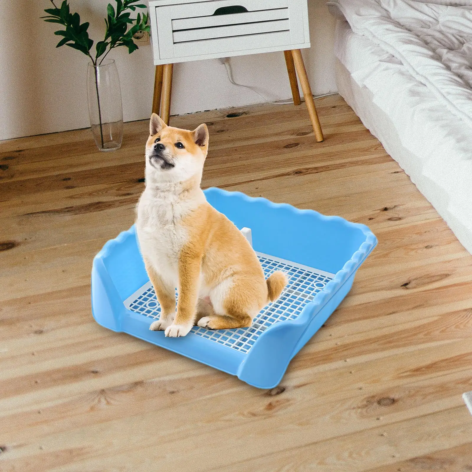 Portable Dog Potty Toilet Pad Non-Slip with Protective  Keep Floors  Toilet for Hamsters Litter Boxes Cats