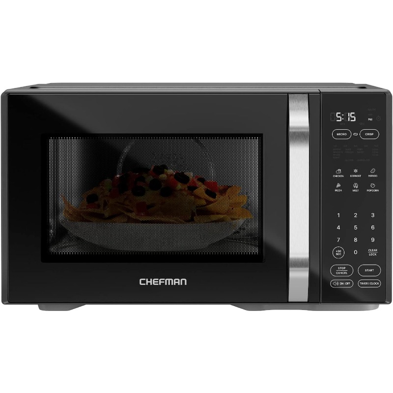 Title 10, Chefman MicroCrisp Countertop Digital Microwave...