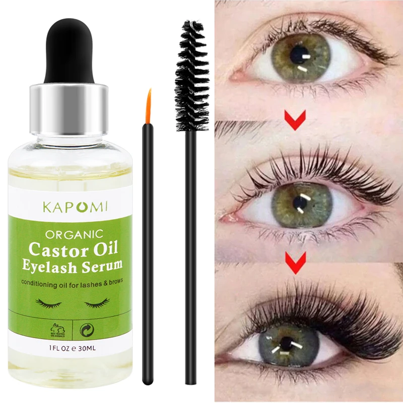 Best of Natural Castor Oil Eyelashes Growth Essential Oil Thick Longer Nourishing Enhancer Lash Eyebrow Hair Growth Liquid Castor Oils Reviews & Tips