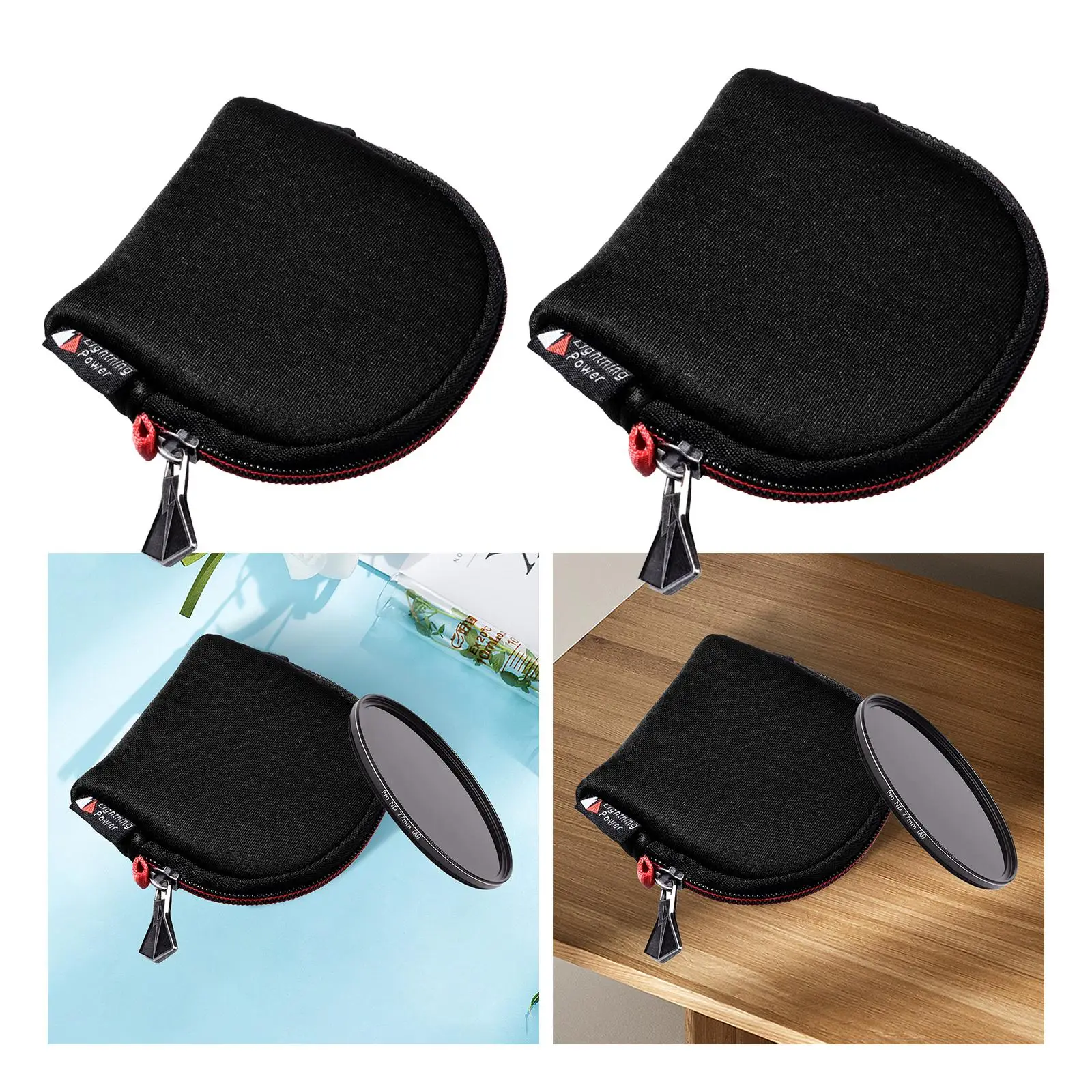 Filter Holder Photography Accessories Professional Waterproof Outside Filter Carrying Case Camera Filter Pouch Lens Filter Bag