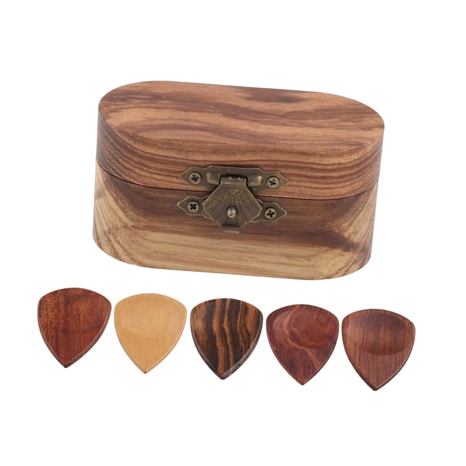 Sturdy Guitar Pick Storage Box Handmade Guitar cartridges Holder for Bass Collectible
