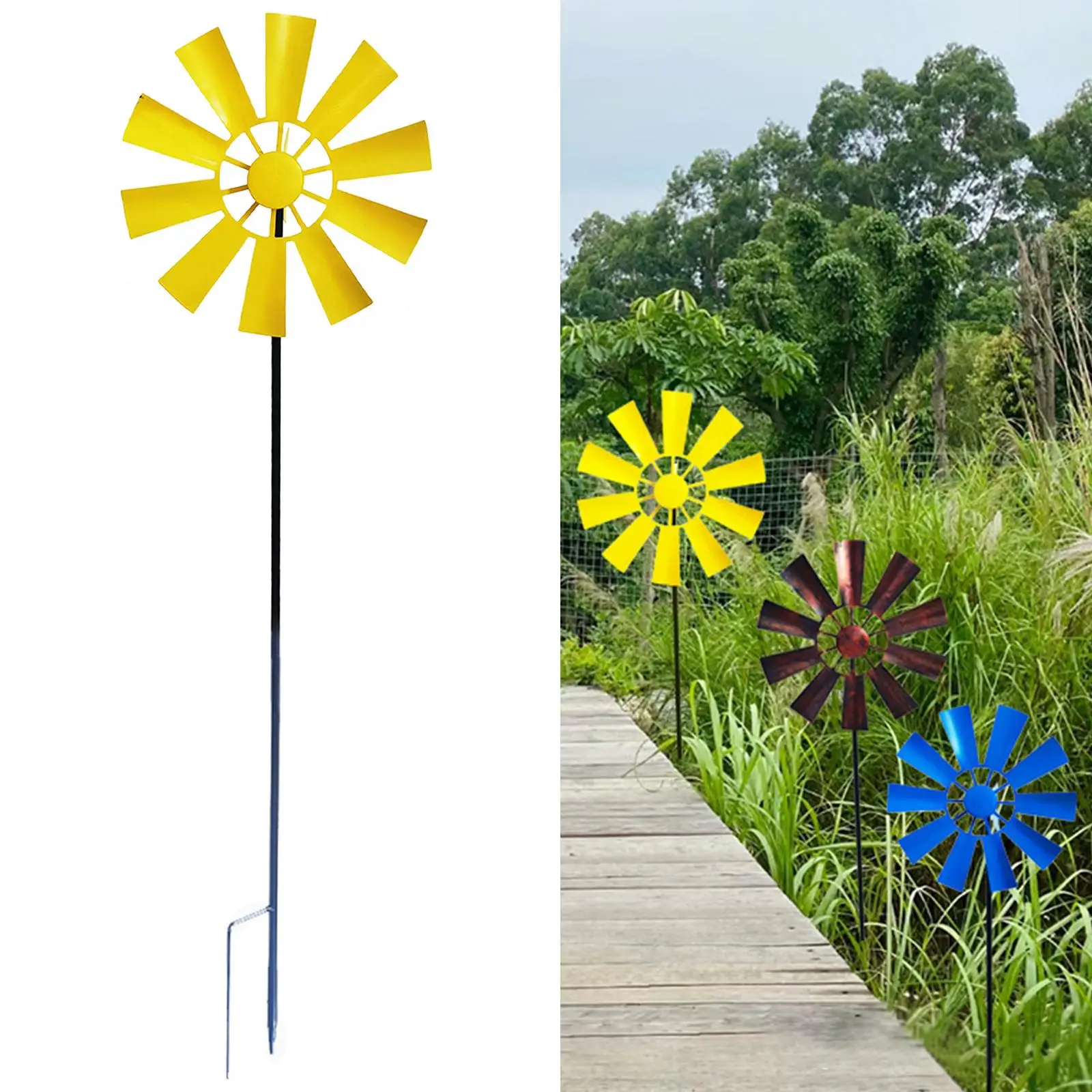 28inch Decorative Lawn Ornament Wind Mill for Outdoor Patio Decoration