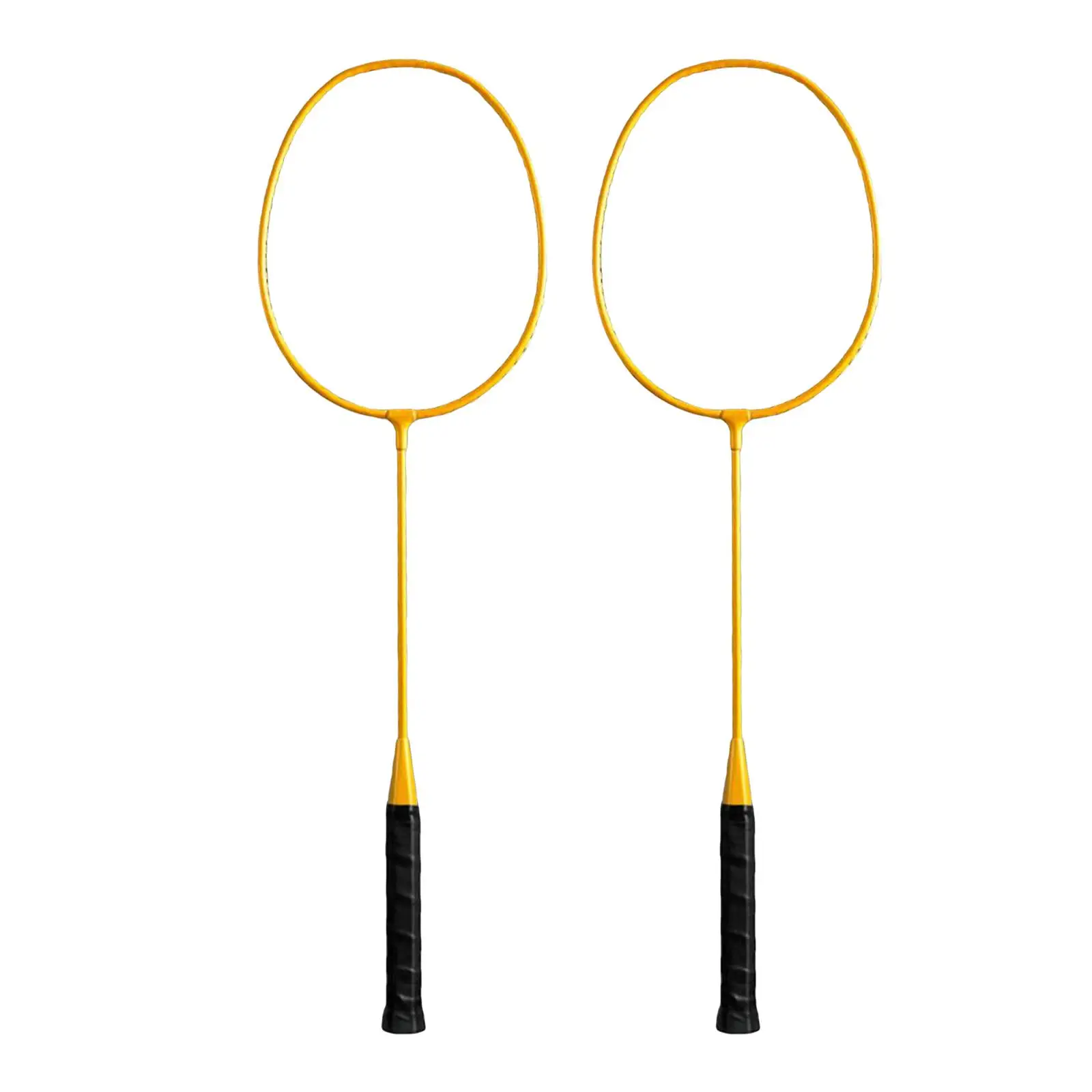 2x Badminton Rackets Set Double Racquets for Game Backyards Indoor Kids Adults Family