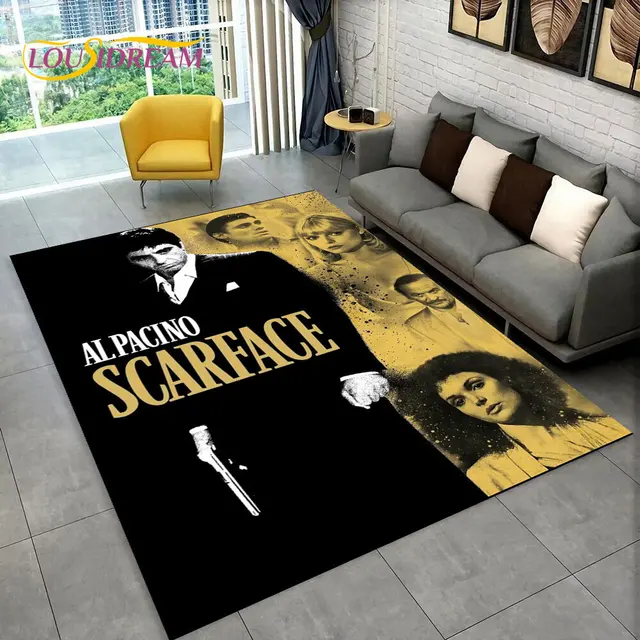 Movie Scarface Tony 3d Printing Area Rug Large,carpet Rug For