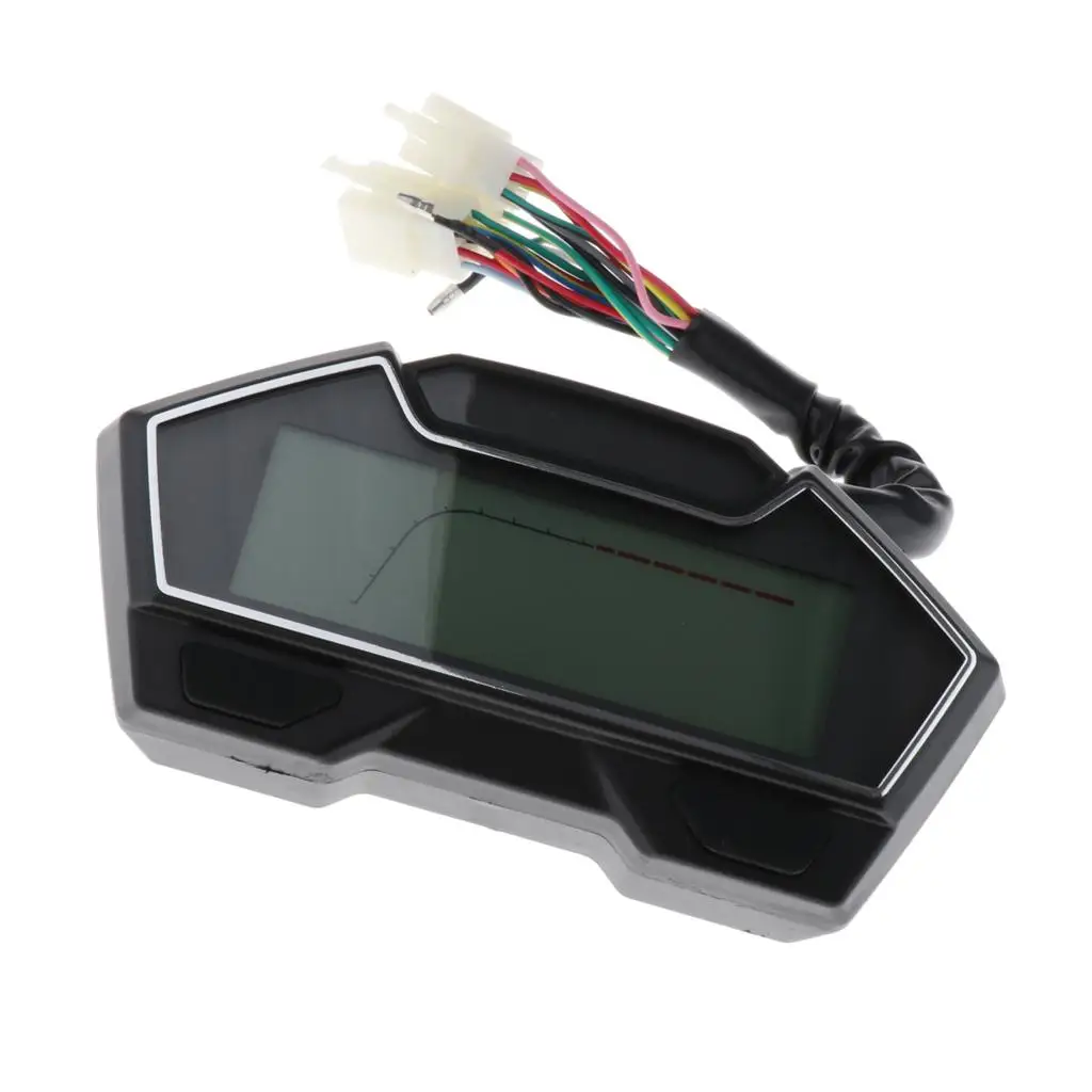 DC12V LCD Display Gear Indicator Water Temp  Black