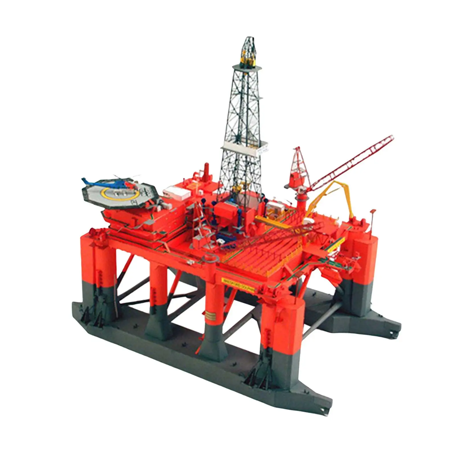 3D 1:400 DIY Semi Submersible Oil Drilling Platform Model Paper Arts Ornaments Accessories Included Home Office Decoration Gift