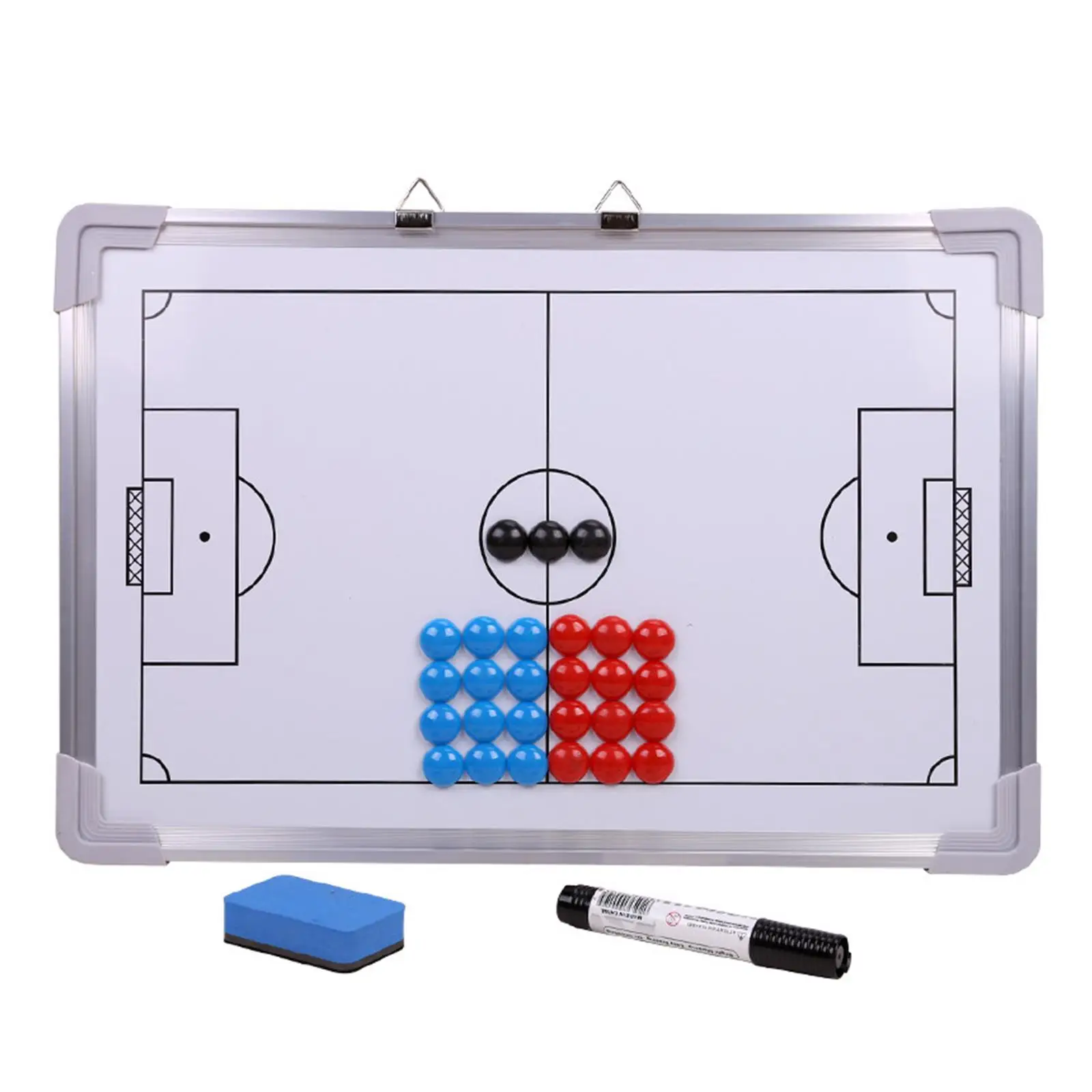 Precision Magnetic Football Coaches Tactic Board w/ Buttons,Pen and Eraser