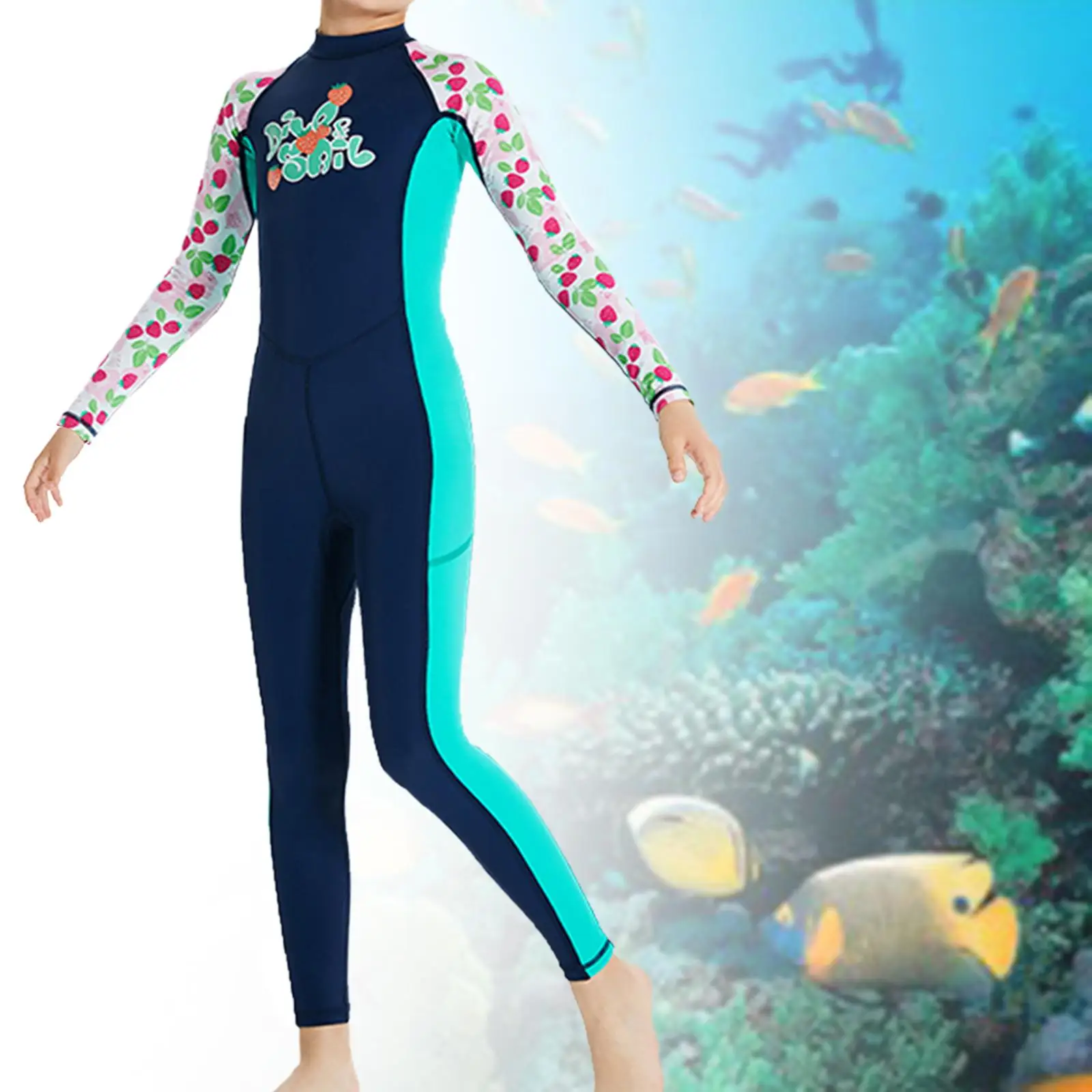 Thermal Fullsuit Diving Swimsuit Canoeing Water Aerobics Kids Wetsuits