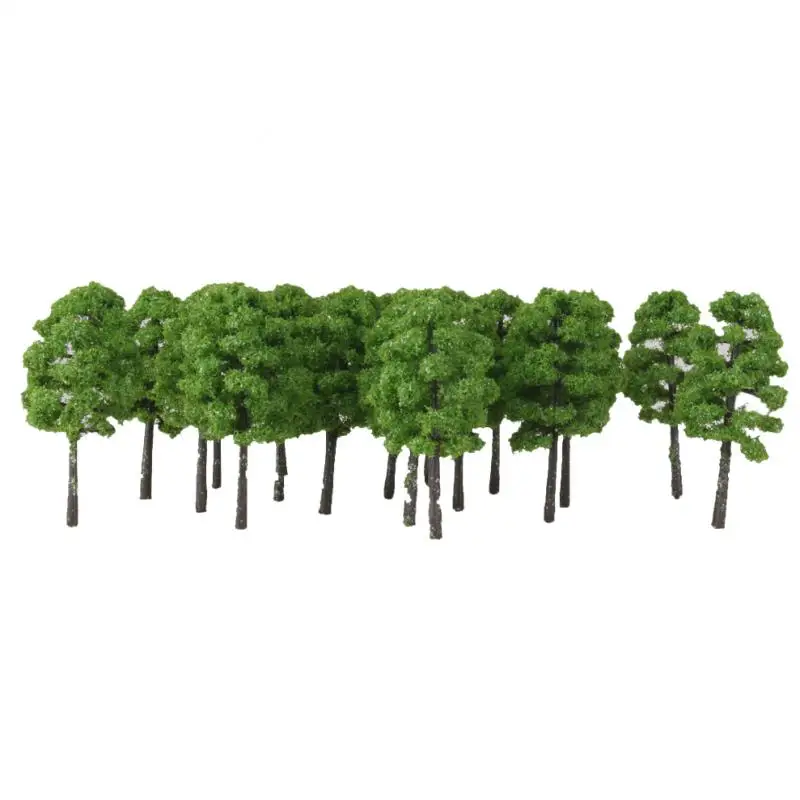 20PCS 7 cm Cypress Model Trees Layout Train Railroad Landscape Scenery 1:150 Architectural Model Layout Garden Scene Wargame