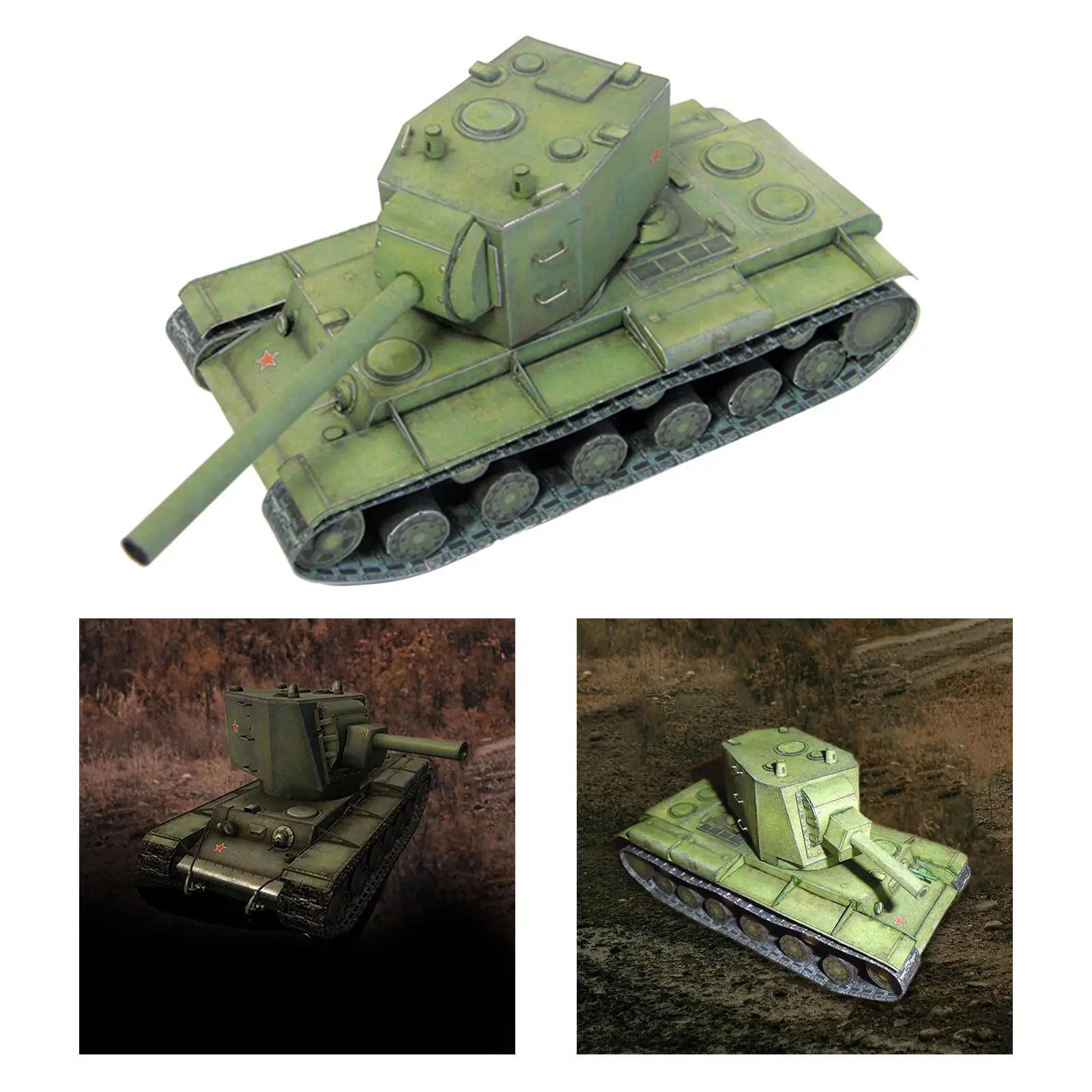 1/35 Tank 3D Paper Puzzle Craft Toy for Collectables Adults Kids Easily Assemble