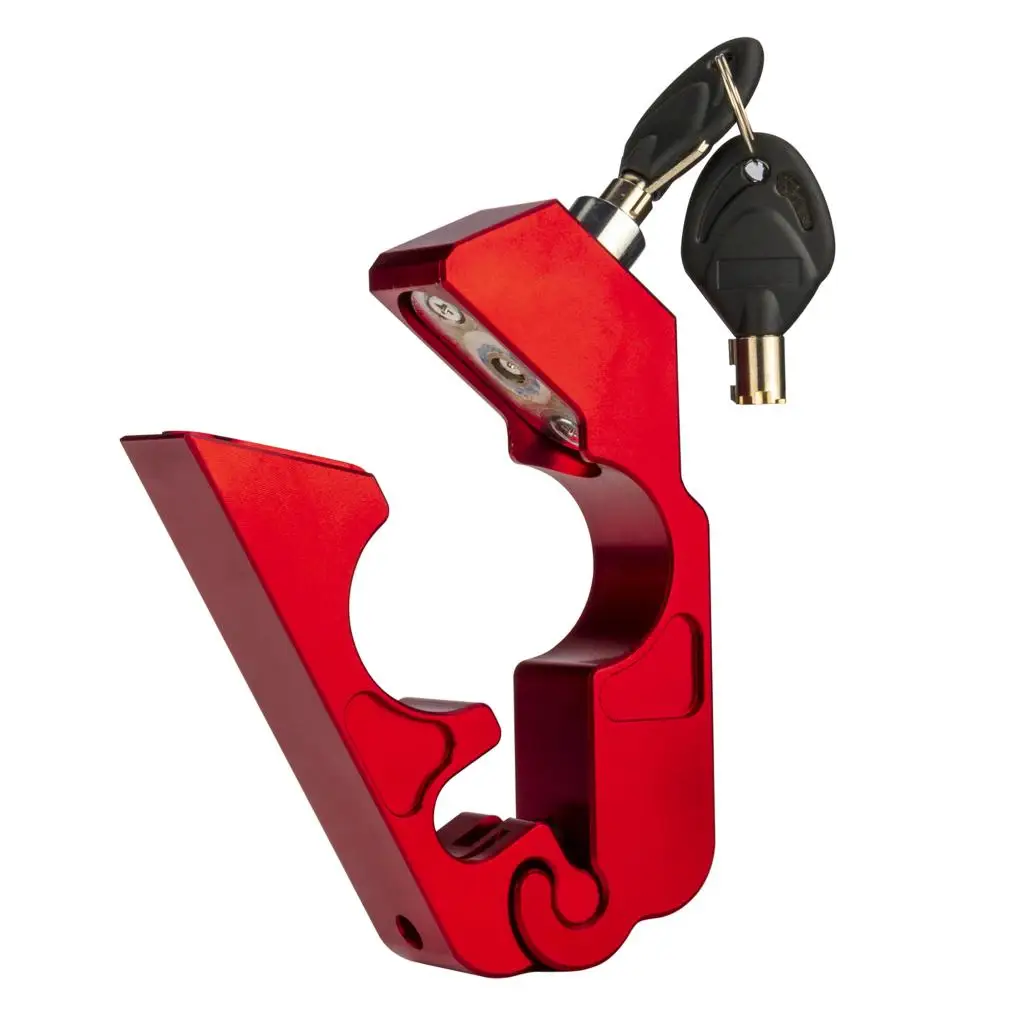 Red Motorcycle Lock Anti Handlebar for Scooters ATV