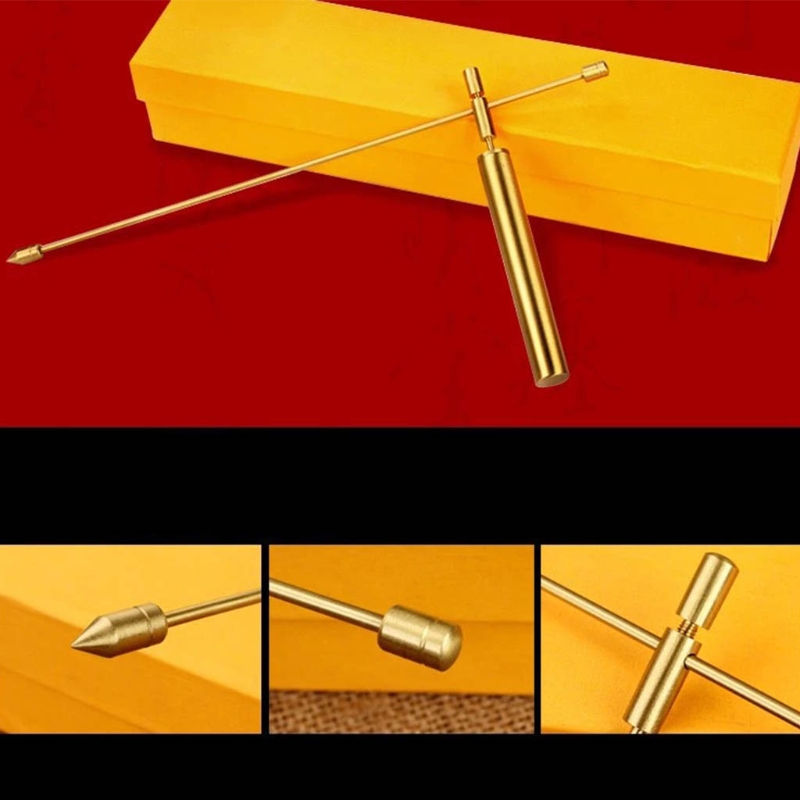 Description Picture 3 of item2pcs Dowsing Rods for Ghost Divining/Witch Observing,Adjustable Water Detector Test Tool, Copper Measuring Instruments