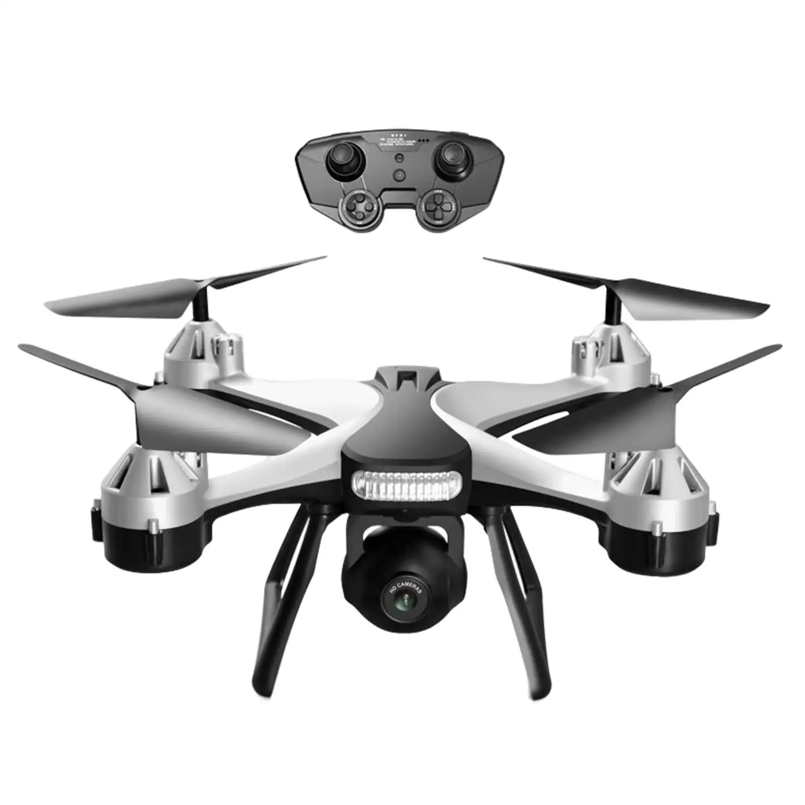 4K Camera Drone Quadcopter Remote Control Aerodynamic Streamline Design Phone Control Flying Hovering System LED Night Light