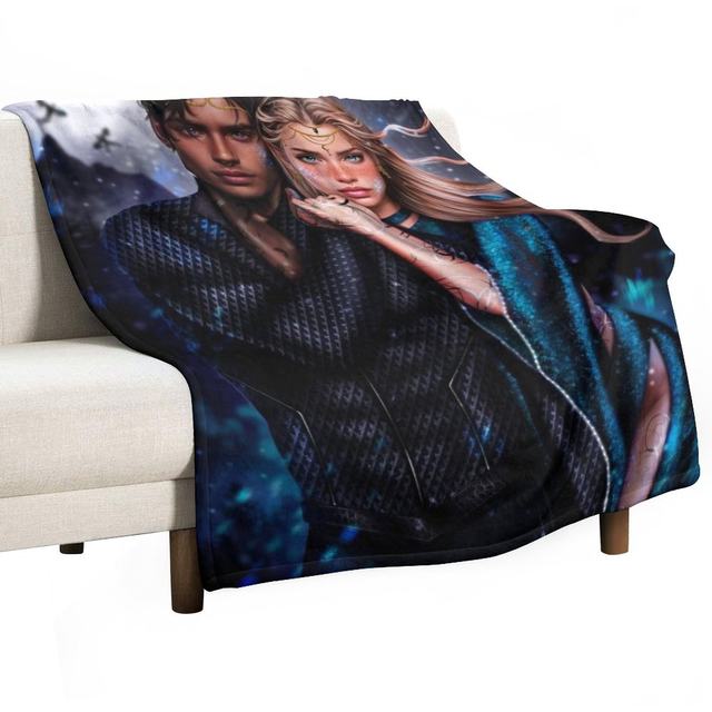 High Lady of the Night Court newest Blanket, Feyre Archeron, ACoTaR, A Court of Mist and Fury, Bookish Throw Blanket, Rhysand