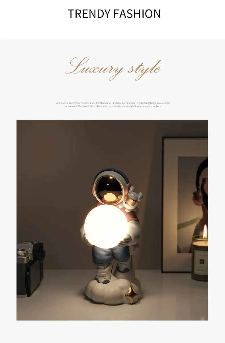 Astronaut Holding The Moon Night Light Ornament