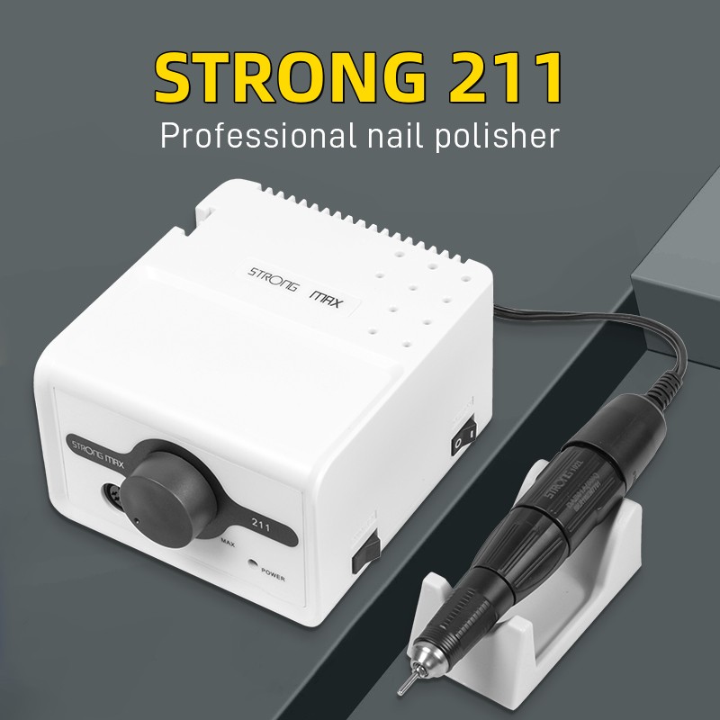 Best of 65W Strong Max 211 Electric Nail Drill 35K Strong 102LN 105L H37L1 Marathon Handle And Pedicure Machine Professional Nail Device Reviews & Tips