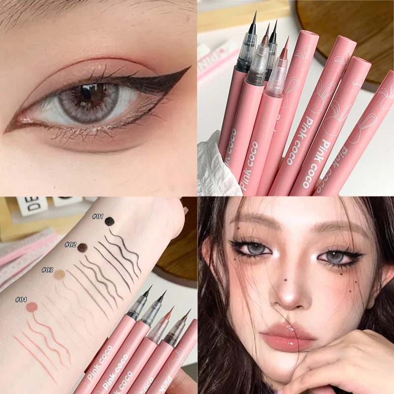 Best of Waterproof Matte Liquid Eyeliner Pen Makeup Ultra Thin Non Smudging Lasting Black Brown Lying Silkworm Eye Liner Eyes Cosmetic Reviews & Tips