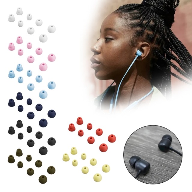 Earbuds Ear Tips Replacement 4 Pairs Soft Silicone Multi Size for