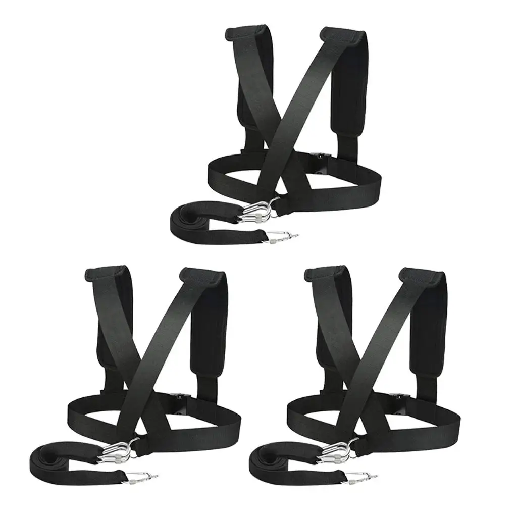 3x Heavyduty Sled Harness Tire Tire Pulling Straps Exercise Band
