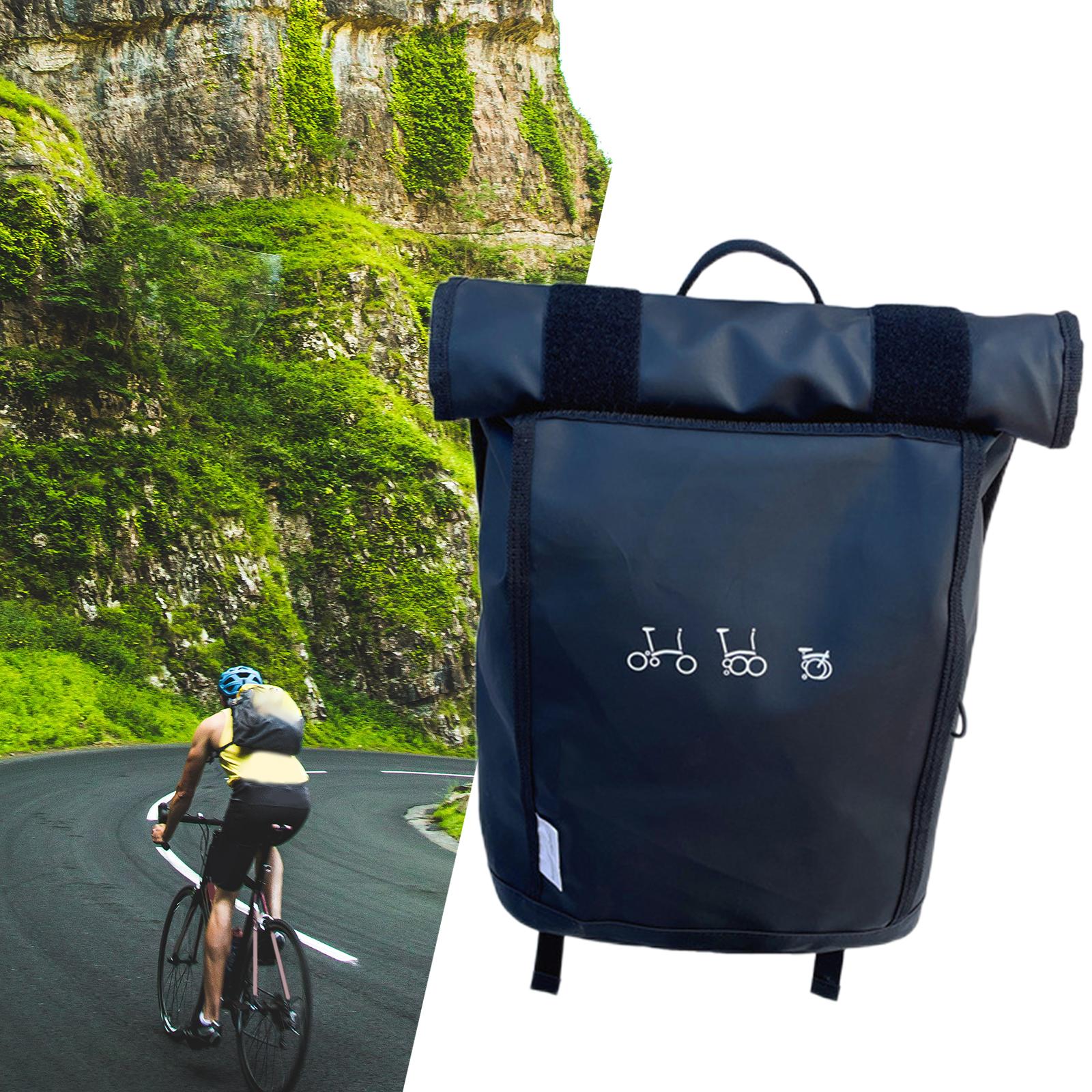 Folding Bike Front Bag Basket Bicycle Frame Bag for Riding Cycling Camping