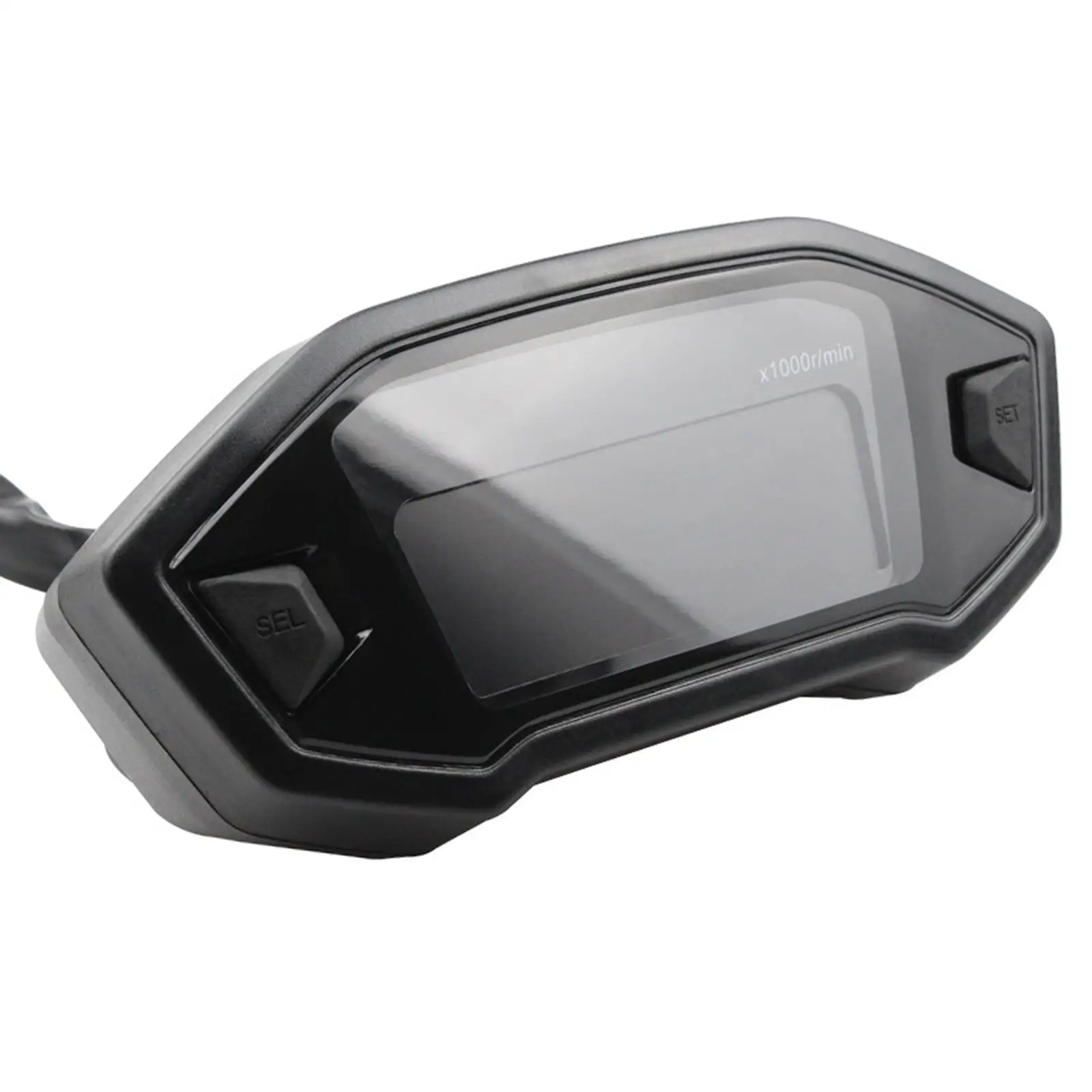 Motorcycle LCD Screen Digital  Universal Accessory Backlight Color Black