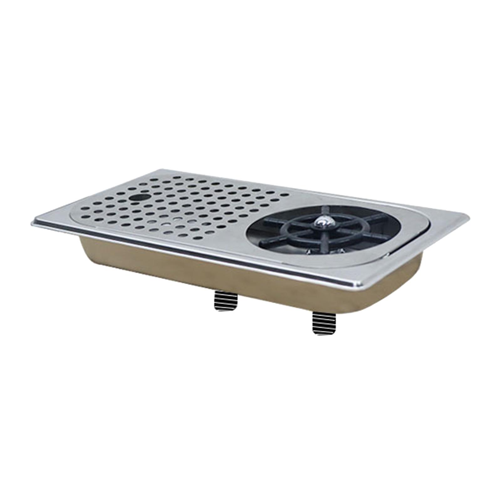 Stainless Steel Glass Rinser Efficient Cleaning Baby Bottle Washer Coffee Cup Cleaner for Home Dining Room Bar Cafe Restaurant