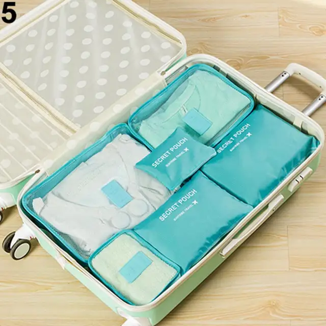 6 Piece Travel Storage Bag Organizer Set – ModernMeetsMinimalist