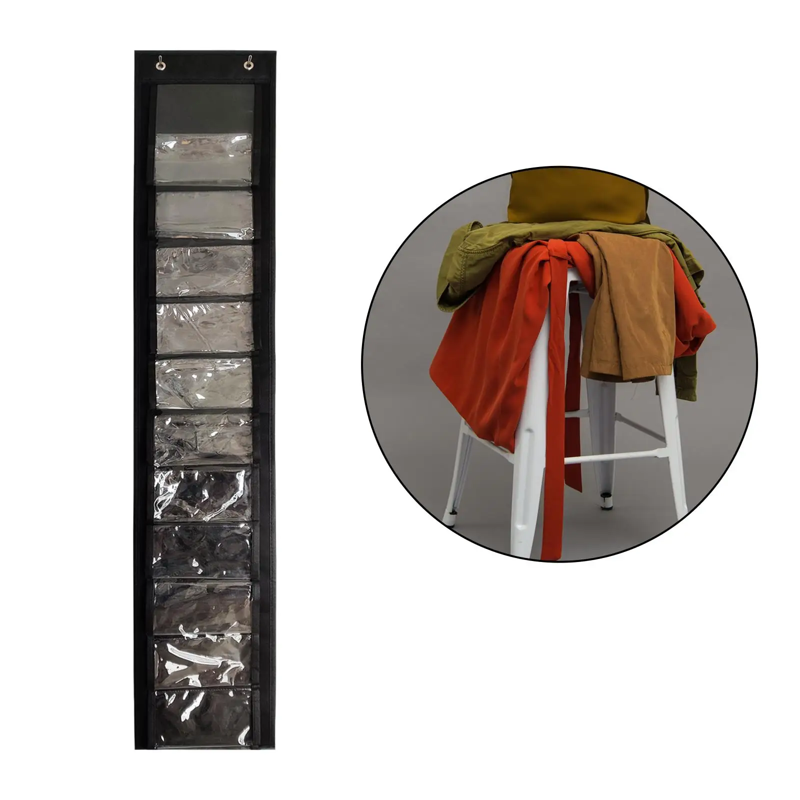 Household Leggings Organizer Saving Space Hanging Storage Bag Over The Door Towel Rack for Leggings Home Organizer Rack Hanging
