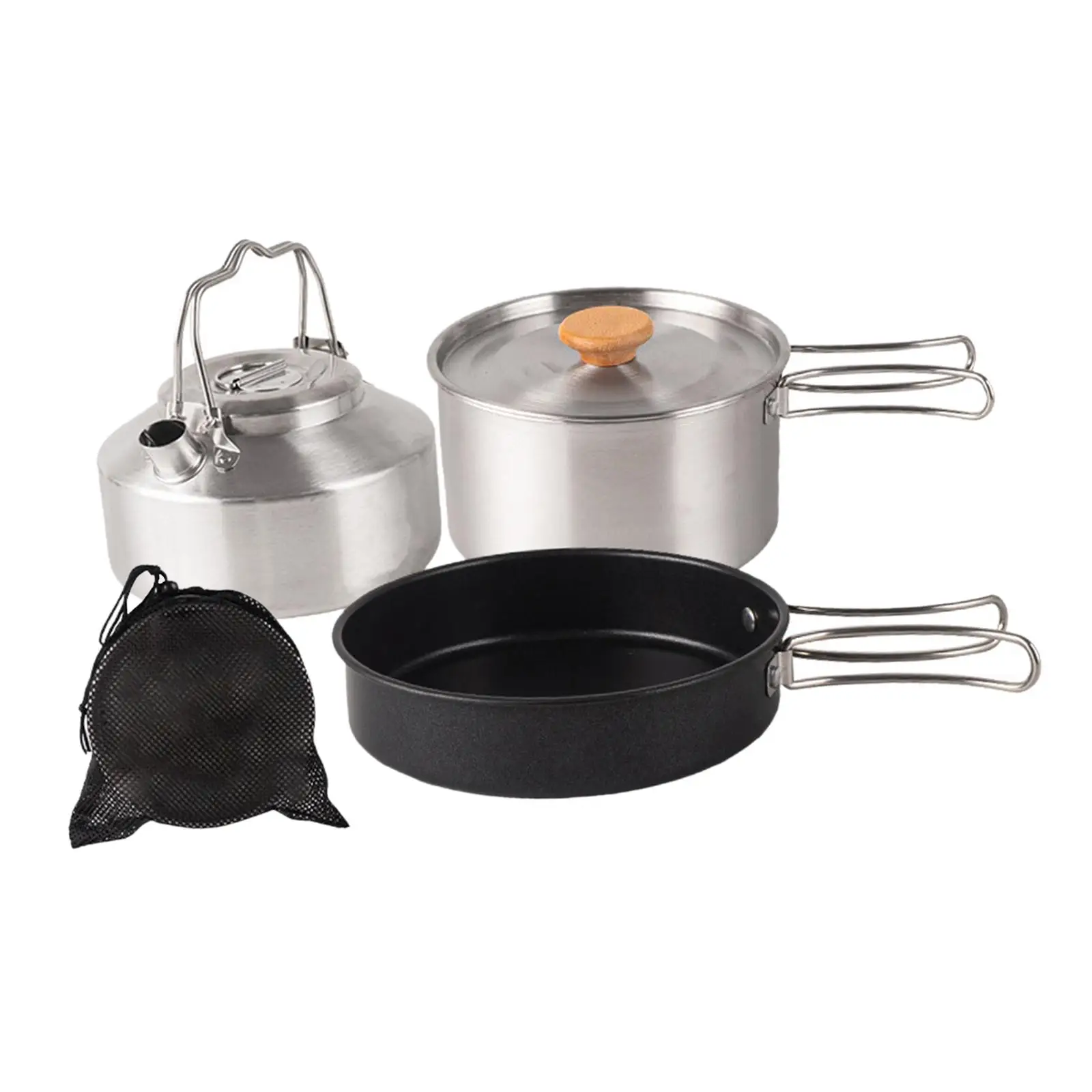 Camping Cookware Set Camping and Kettle for Backpacking BBQ Fishing