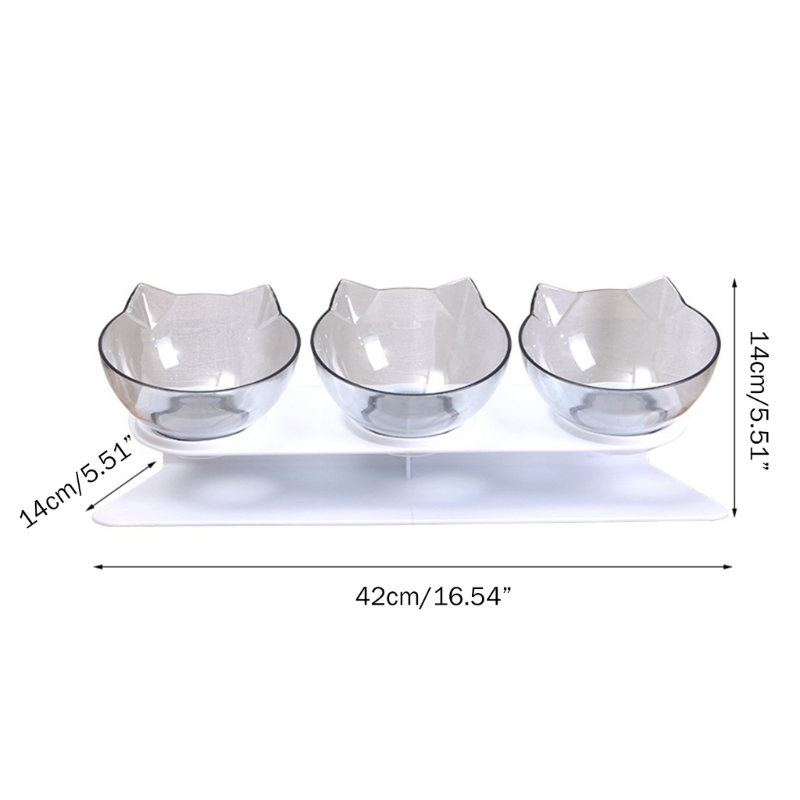 Title 6, Cat Dog Feeding Dish Bowl 15° Tilted Food Drink...