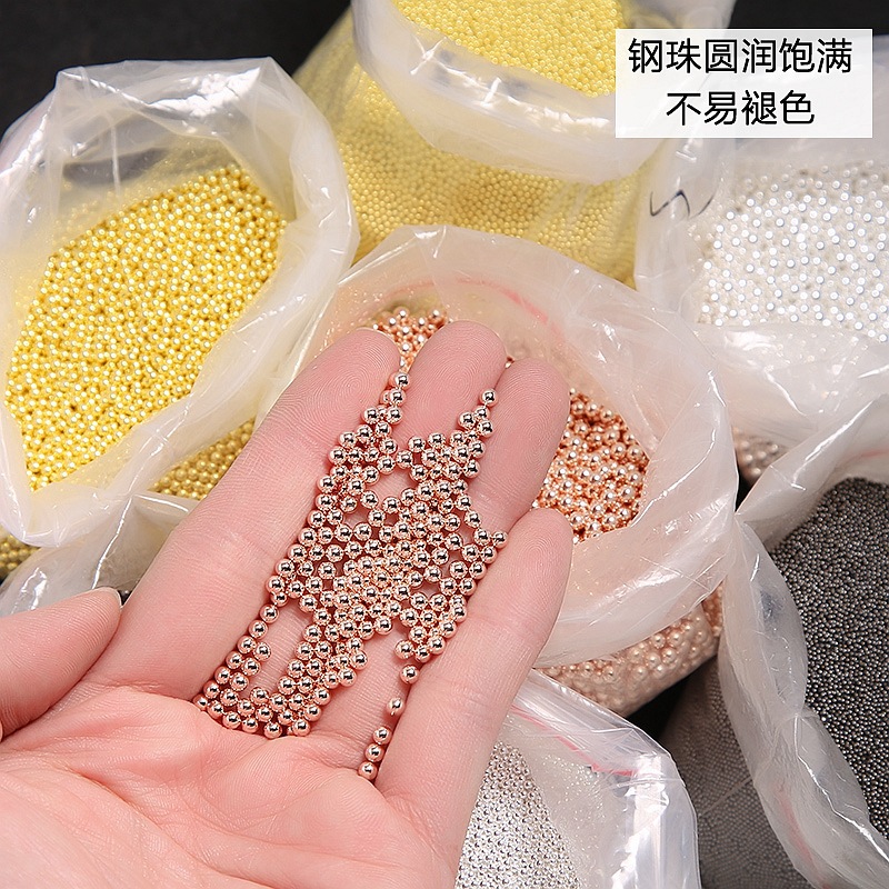 Best of 10g 0.4mm-3mm 4 Colors Mini Steel Ball Metal Micro Caviars Alloy Nail Art Rhinestones Jewelry Manicure Accessories DIY Ornaments Reviews & Tips