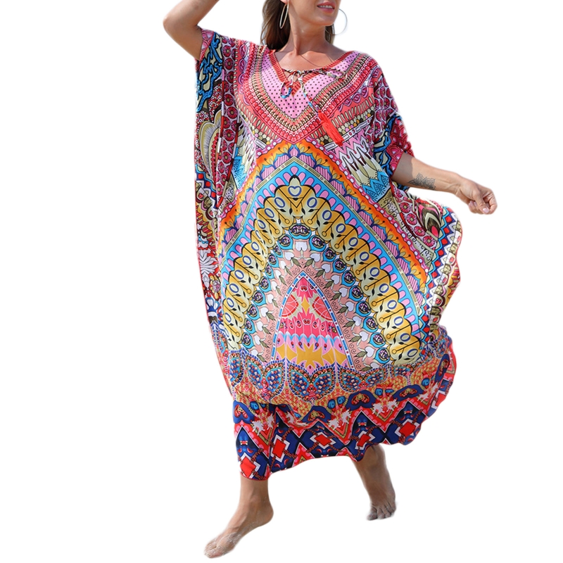 feminino beachwear kaftans turcos maiô longo cobrir caftan vestido de praia