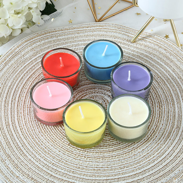 Mini candele per aromaterapia in tazza di vetro per feste regali perfetti  per matrimoni bellissime decorazioni per la casa candele romantiche per la  cena senza fumo - AliExpress