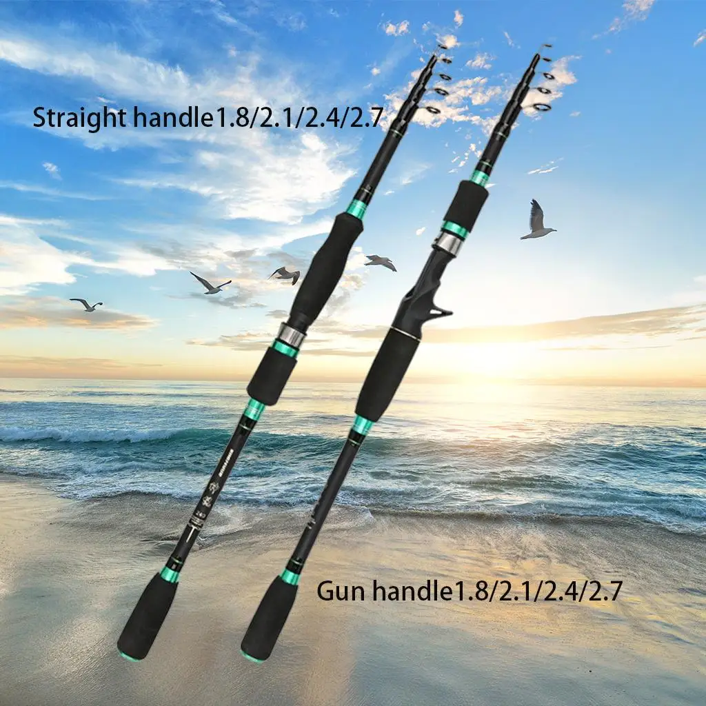 Telescopic Fishing Rods, Durable Solid Ceramic Rings, Sea Fishing Rod