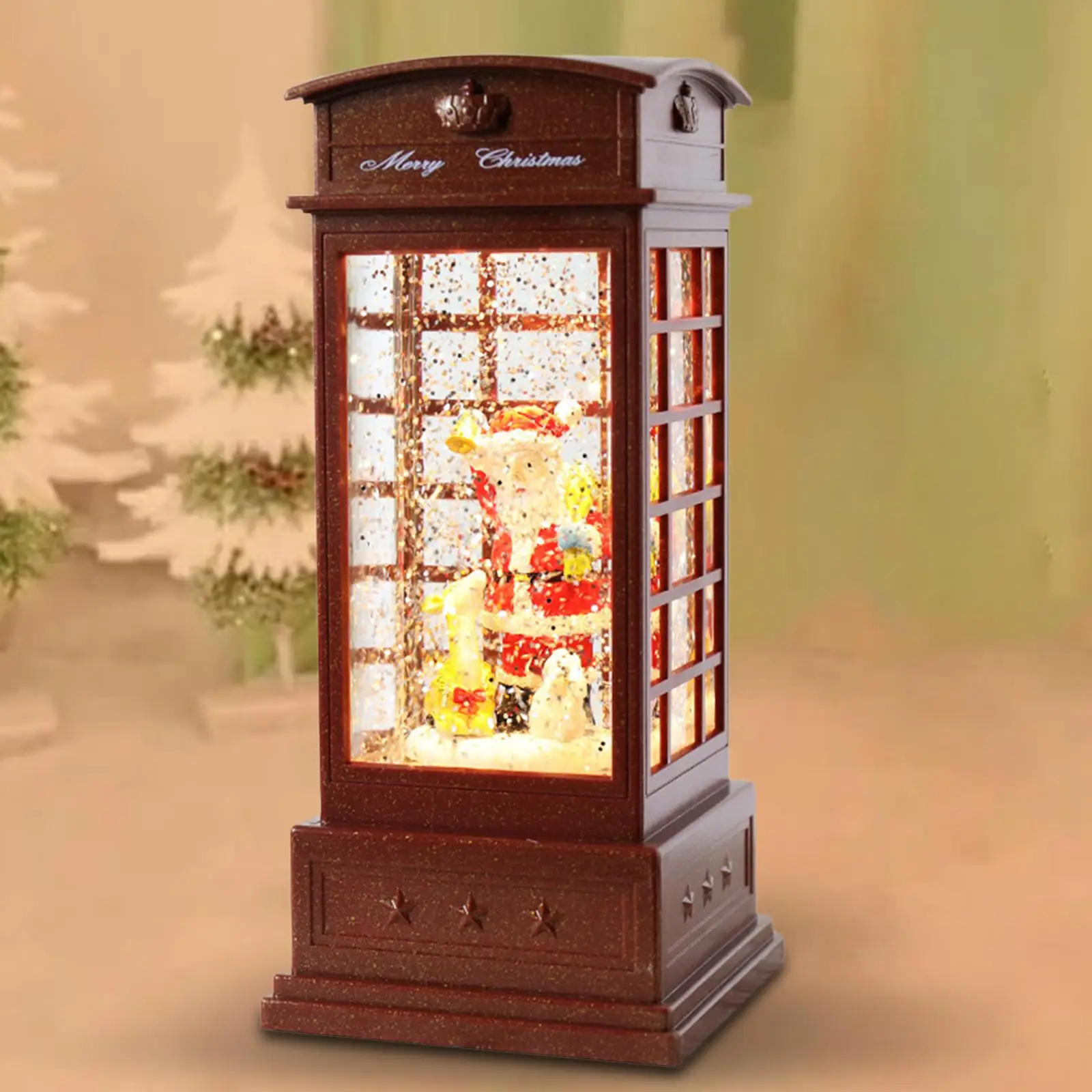 Portable Christmas Light Decor Centerpiece Lantern Ornament for Wedding Indoor