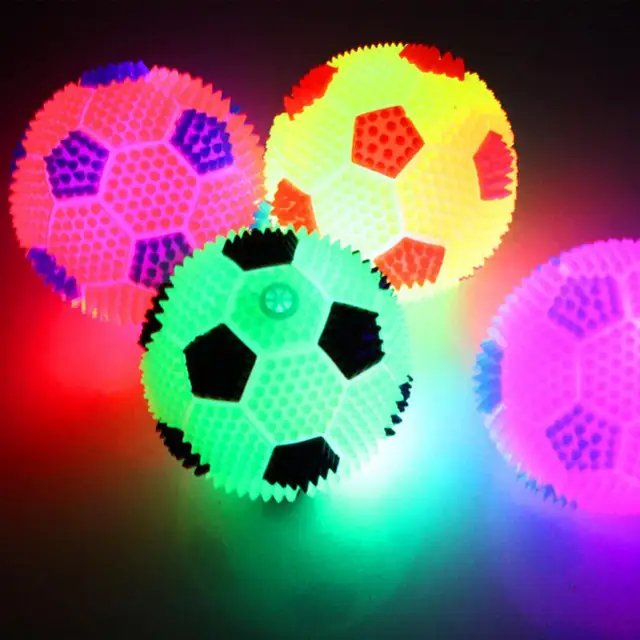 Leuchtende Hüpfball bunte Flash-Spring ball Kinder leuchtende Spielzeuge  Kinder führte Glitzer elastischen Ball im Freien Spaß Lato Spielzeug -  AliExpress