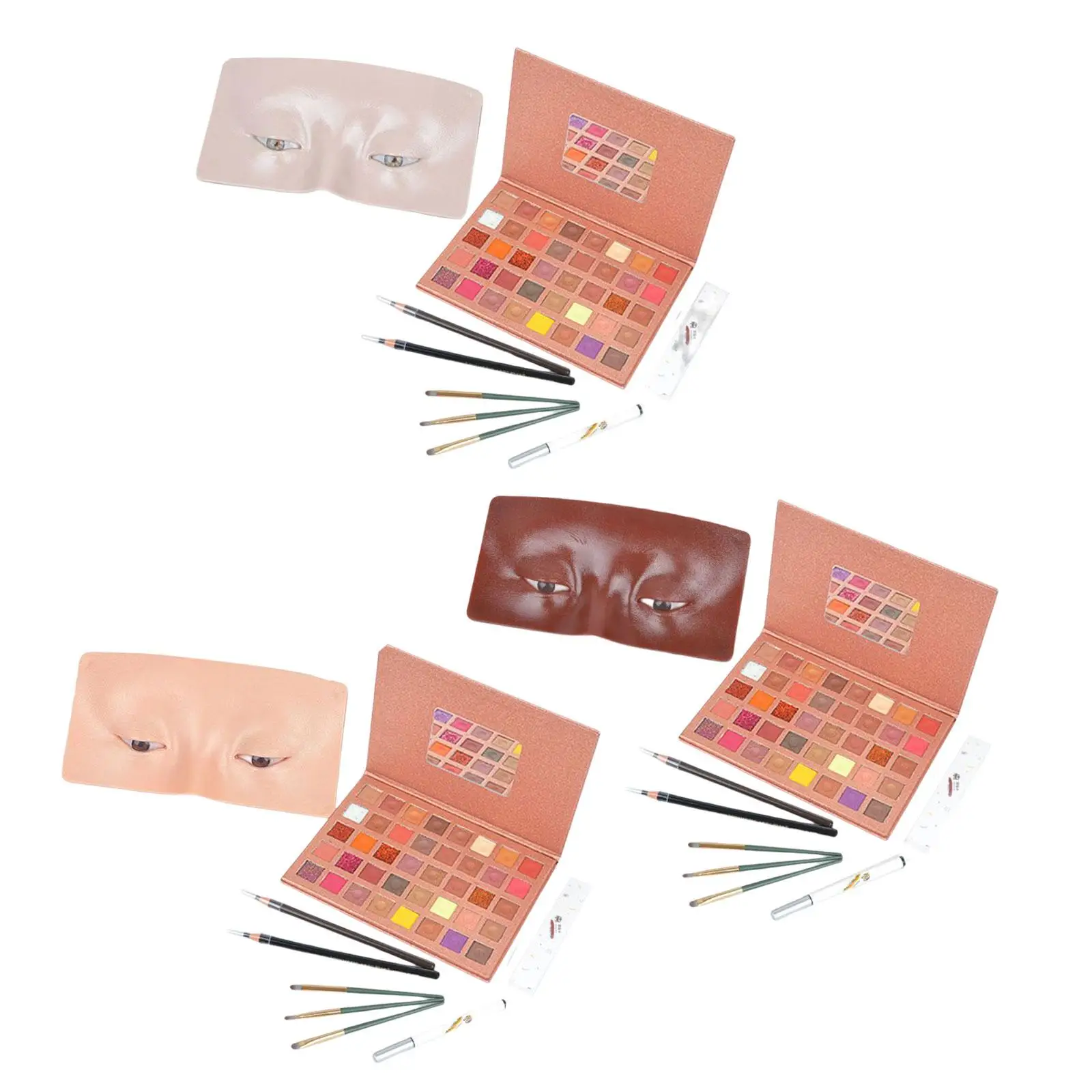 Eye Makeup Multi Use Professional Silicone Simulation Skin Practice Board Salon