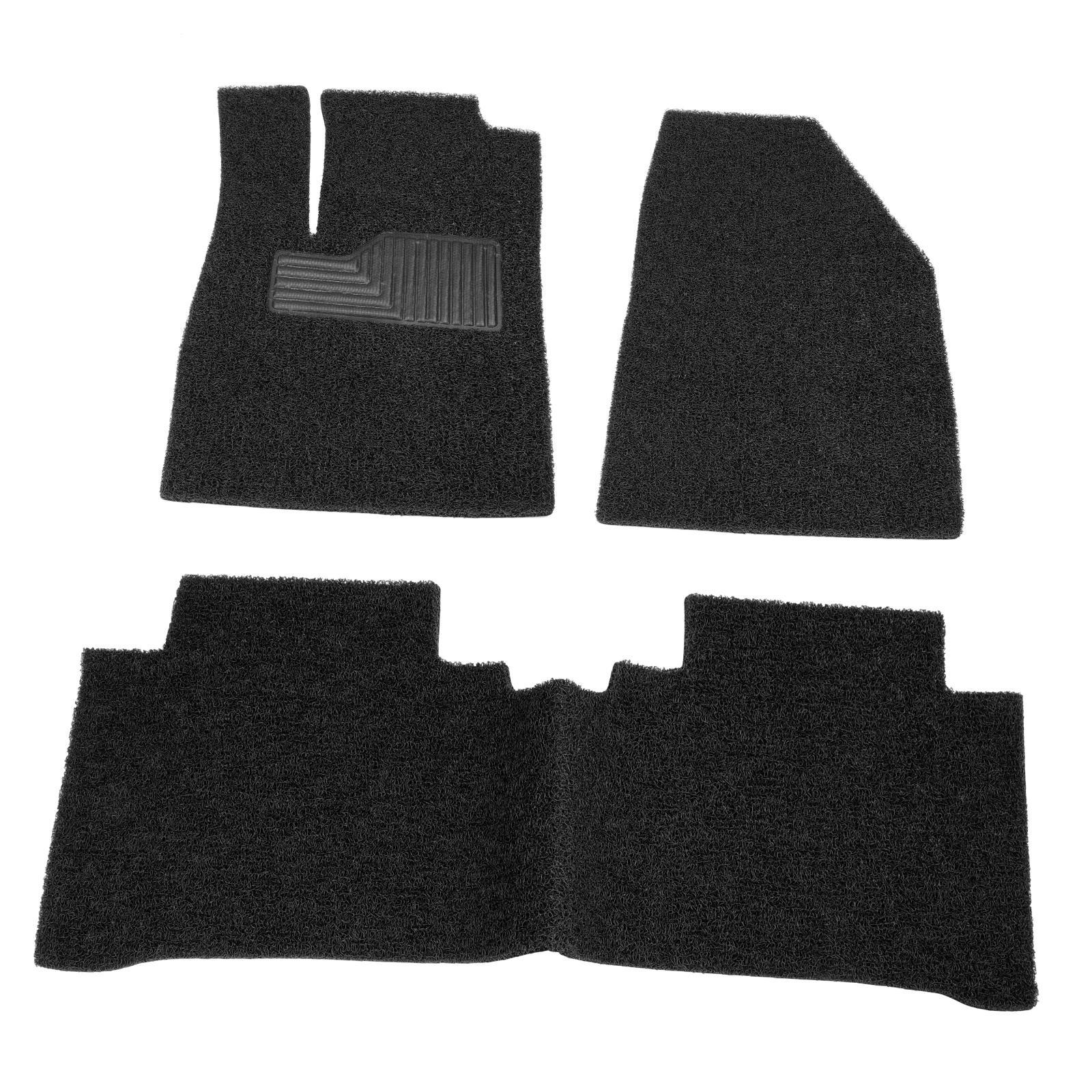 3 Pieces Car Floor Mats Strong Resilience Carpets Footpads High Toughness Convenient PVC for Byd Yuan Plus Atto 3 21-23