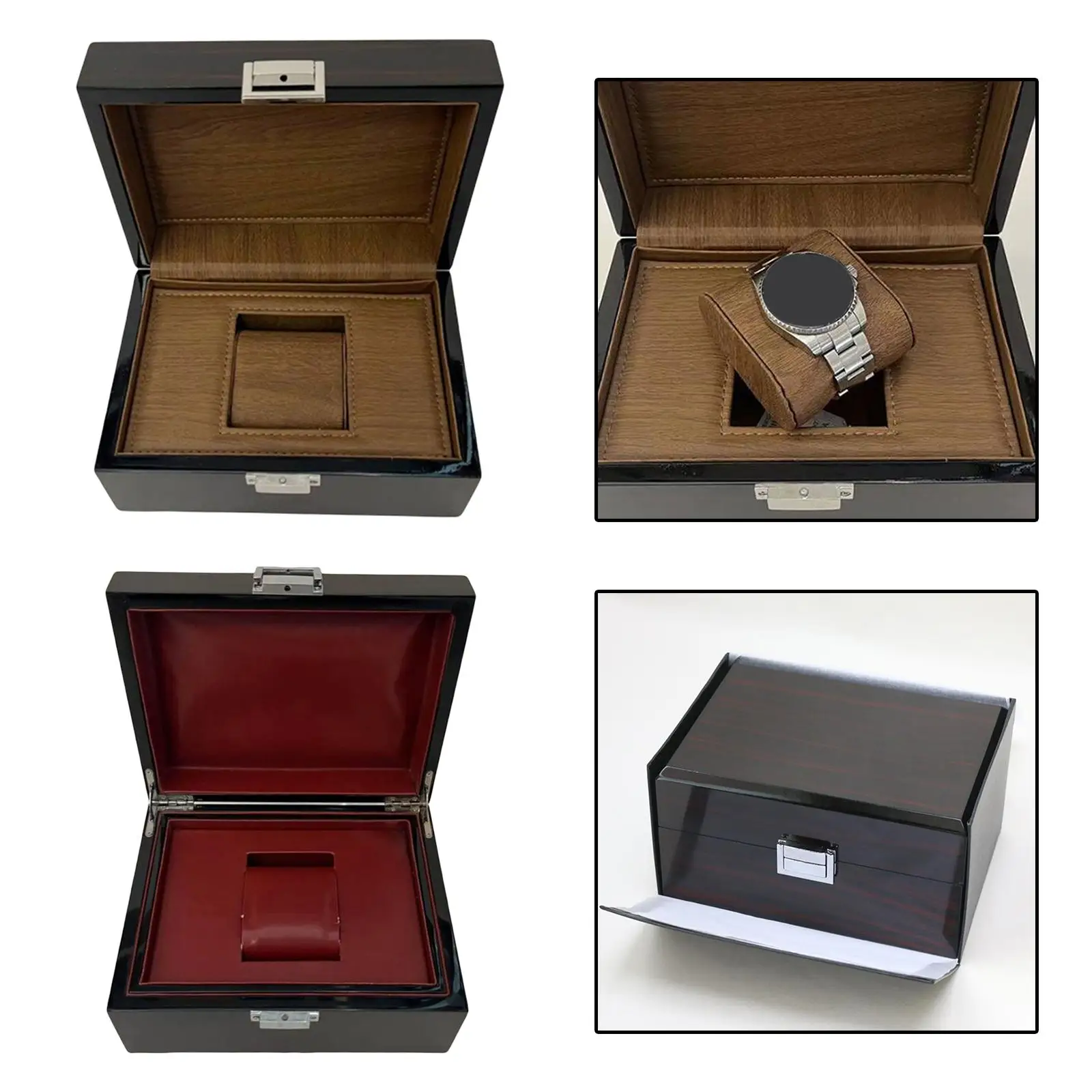 Single Watch Box Multifunctional Modern Lightweight Container Bangles Watch Case for Women Men Stores Apartment Living Room Home