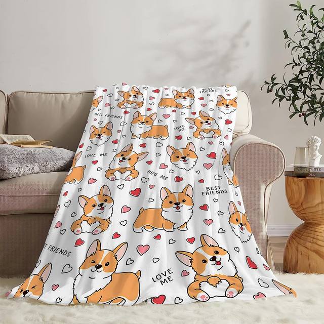 Corgi discount Valentines Day Blanket