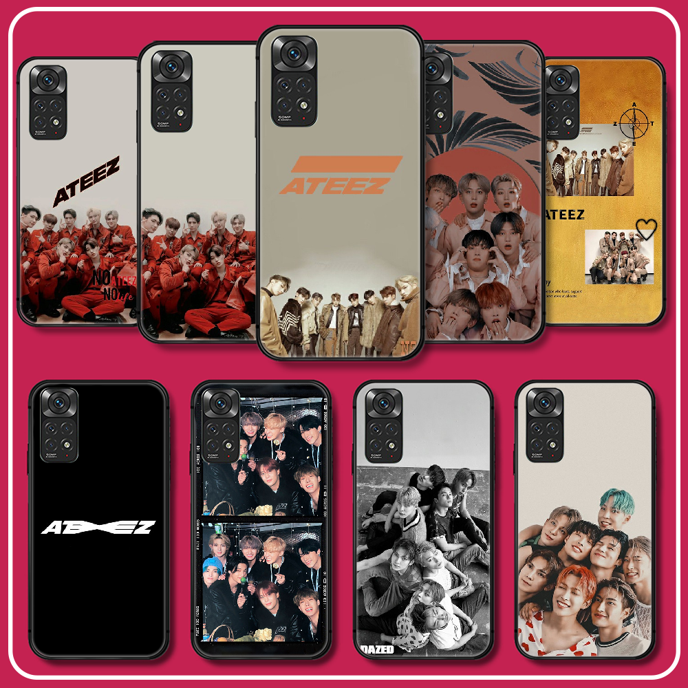 Силиконовый ТПУ чехол ATEEZ Kpop для телефона Xiaomi Redmi Note 7 8 9 10 11  12 T A C S Pro Plus K60, мягкий черный Чехол | AliExpress