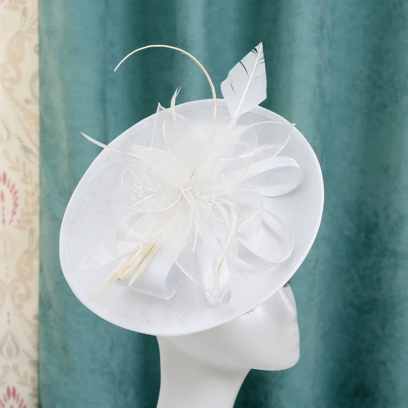 Casamento Chapéu Fascinator de casamento Sinamay Hat
