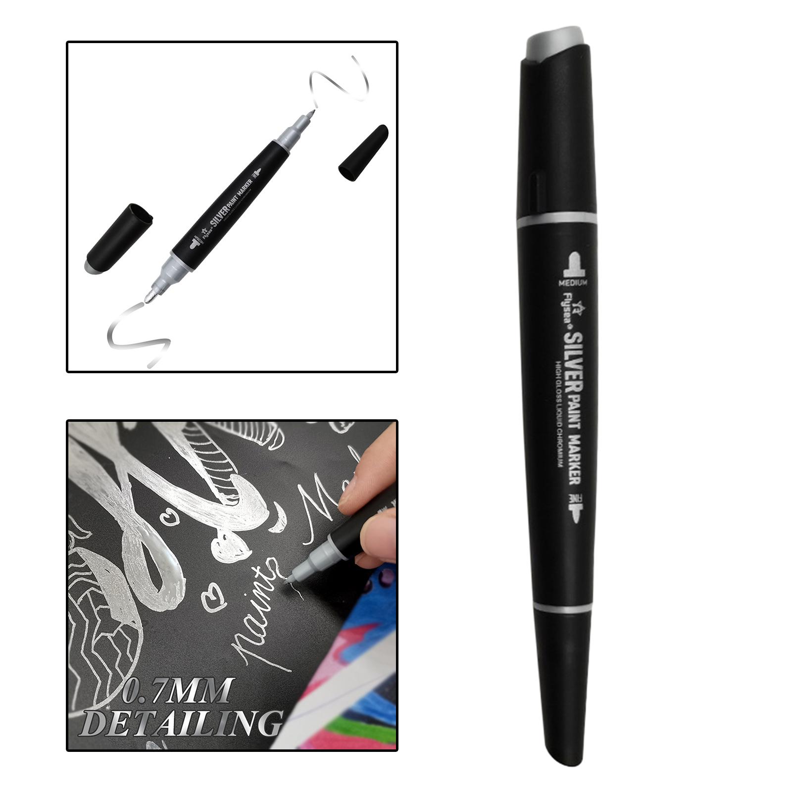  Marker Art Supplies 3mm 0.7mm Chrome Marker Pen with Mirror Effect DIY Pump Marker for Fabric Any Surface Glass 