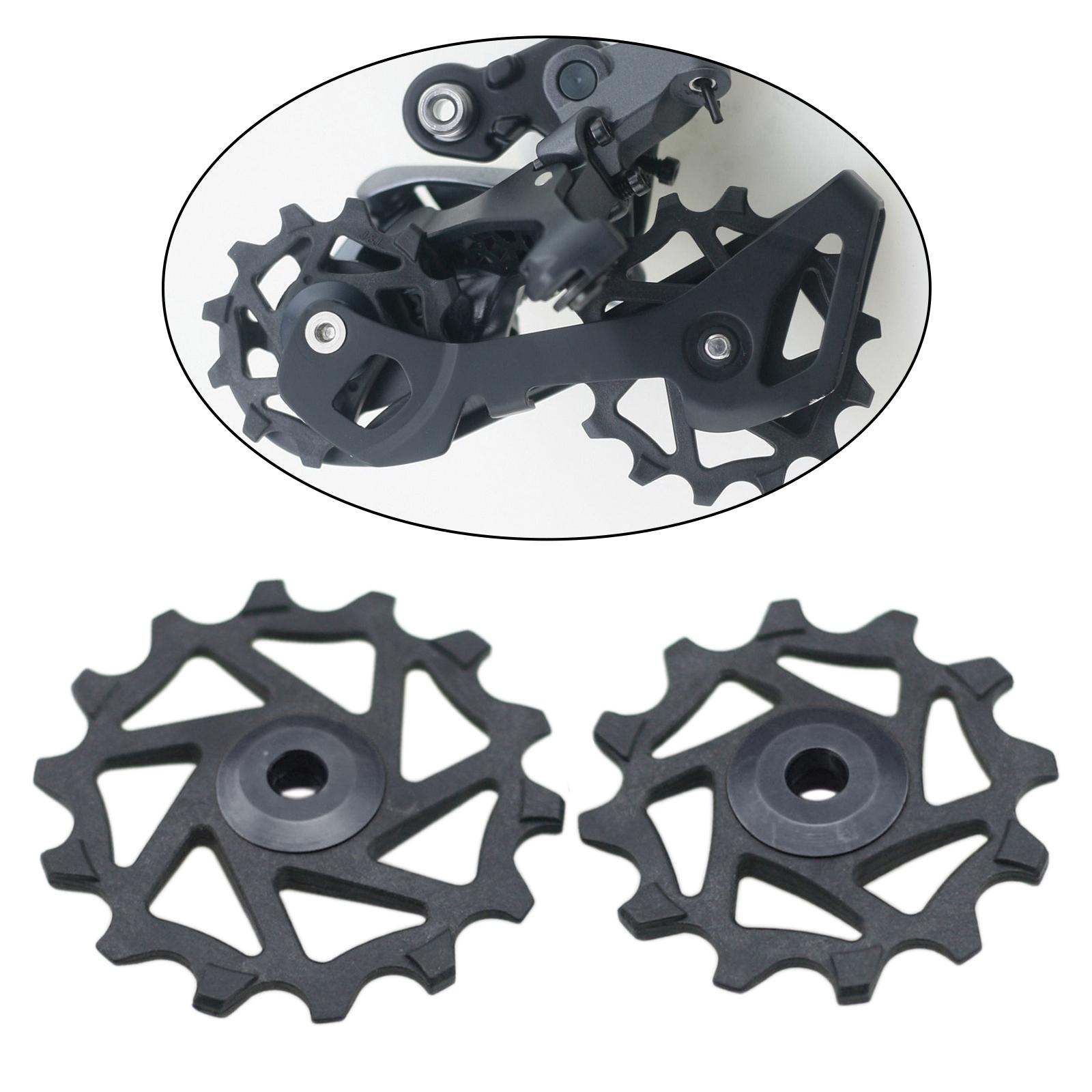 12T 14T MTB Bicycle Rear Derailleur Jockey Wheel Ceramic Bearing Pulley CNC Road Bike Guide Roller Idler Bike Parts