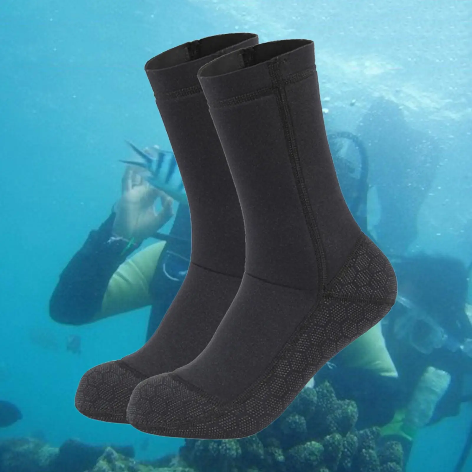 3mm Neoprene Diving Socks Water Resistant Warm Flexible  Proof Beach Socks Anti Slip for Surfing  Sports Swim Women Men