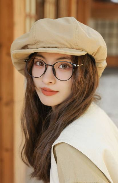 60cm 2023 New Denim Beret Women's Spring Washed Retro