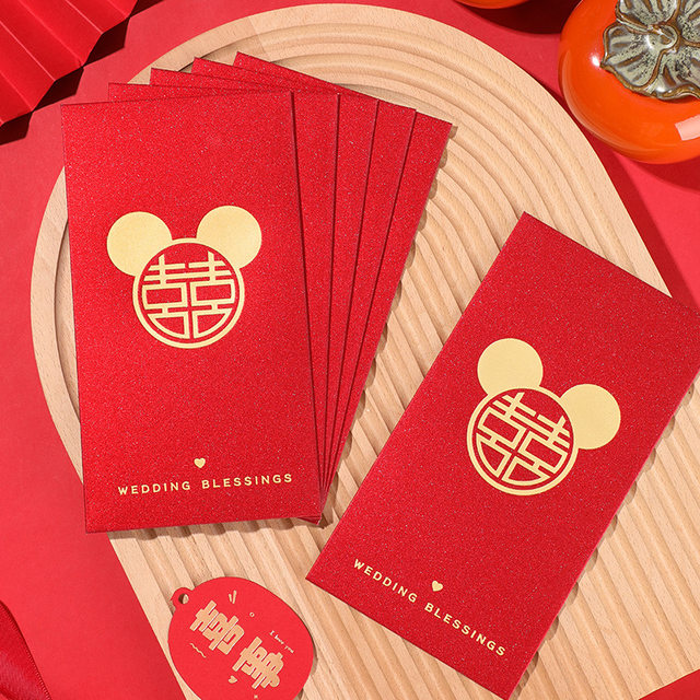 Disney Mickey Mouse Red Envelope 2021 Chinese New Year Cartoon New Year Red  Envelope 6pcs Cartoon Fun New Year Red Envelope - Stationery Set -  AliExpress